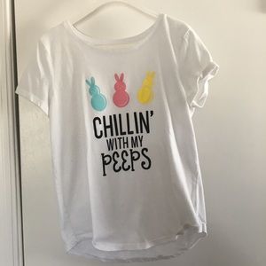 White custom Easter shirt